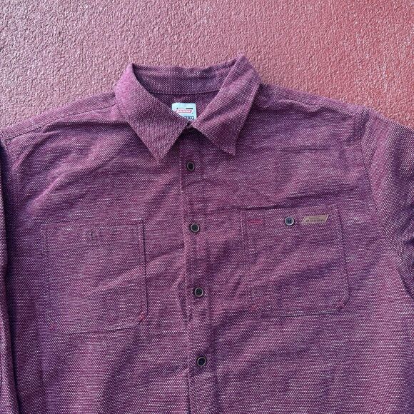 Dickies Men's Long Sleeve Workshirt WINE JQRD DOTS Size 2XL(50-52) DIC55037GD - Picture 2 of 8